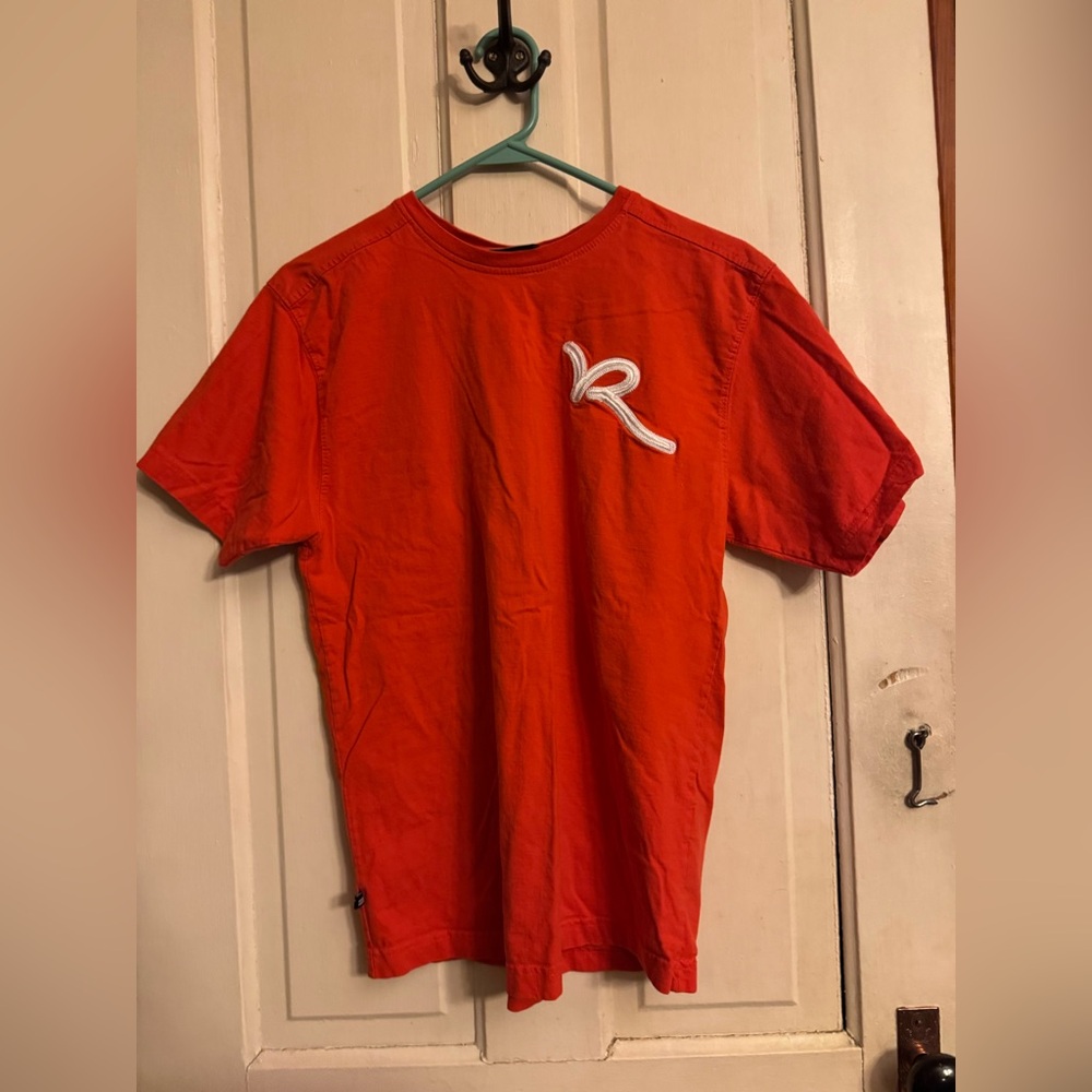 Rocawear Orange Short Sleeve Tee with White 'R' Appliqué
